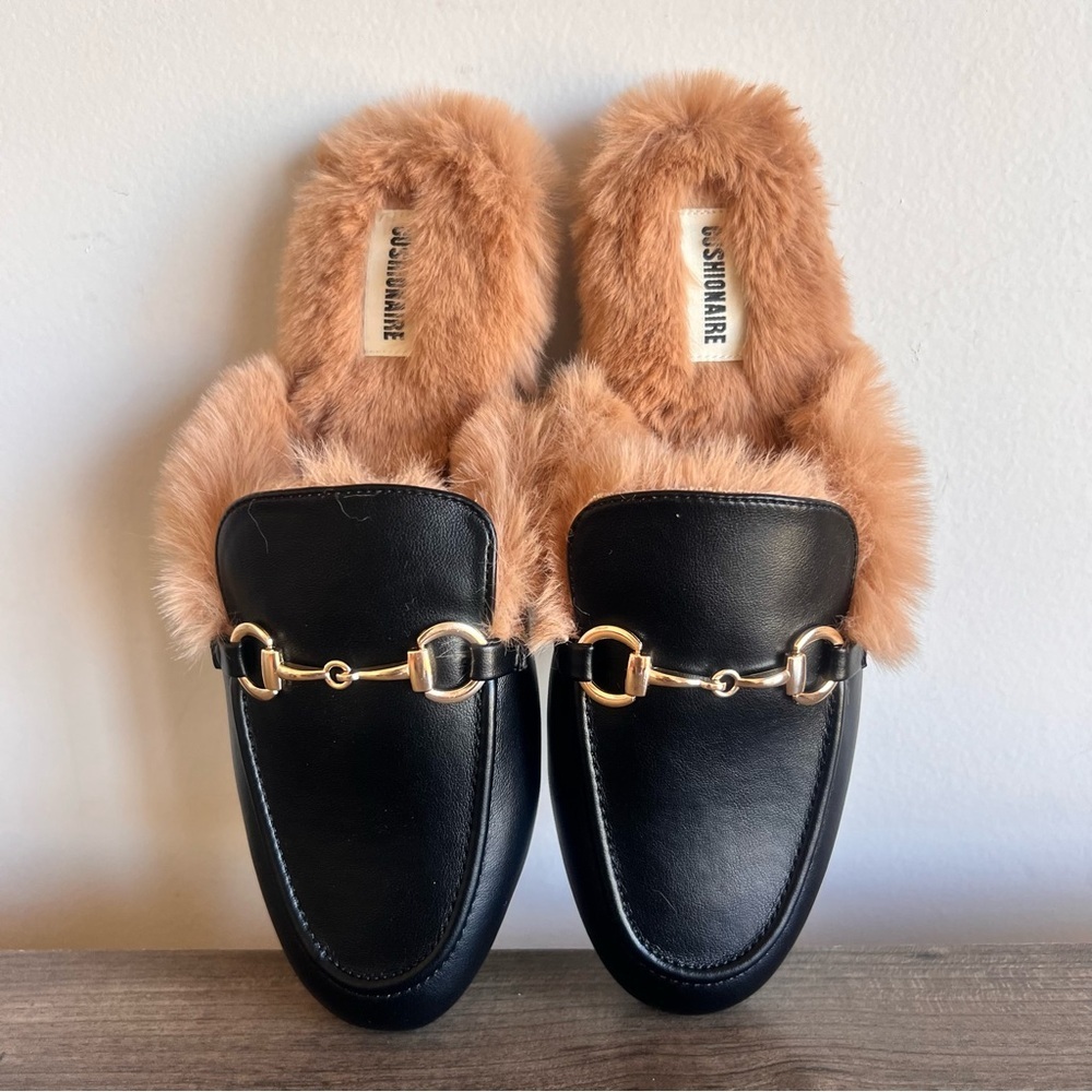 Cushionaire NEW Womens Yoga Slip On Black Fur Mule Size 9 #B1892 - Picture 5 of 7